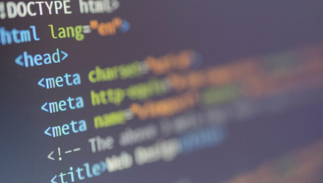 html and css web design code for developers